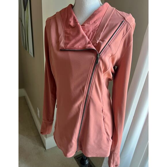 Lululemon Every Journey II Nulu hoodie asymmetric full zip jacket size 10 - Picture 3 of 5